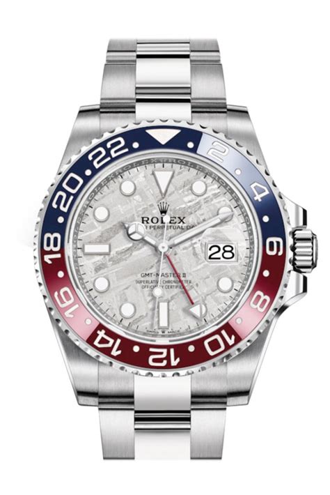 rolex gmt-master ii white gold meteorite dial 126719blro|Rolex gmt 126719blro.